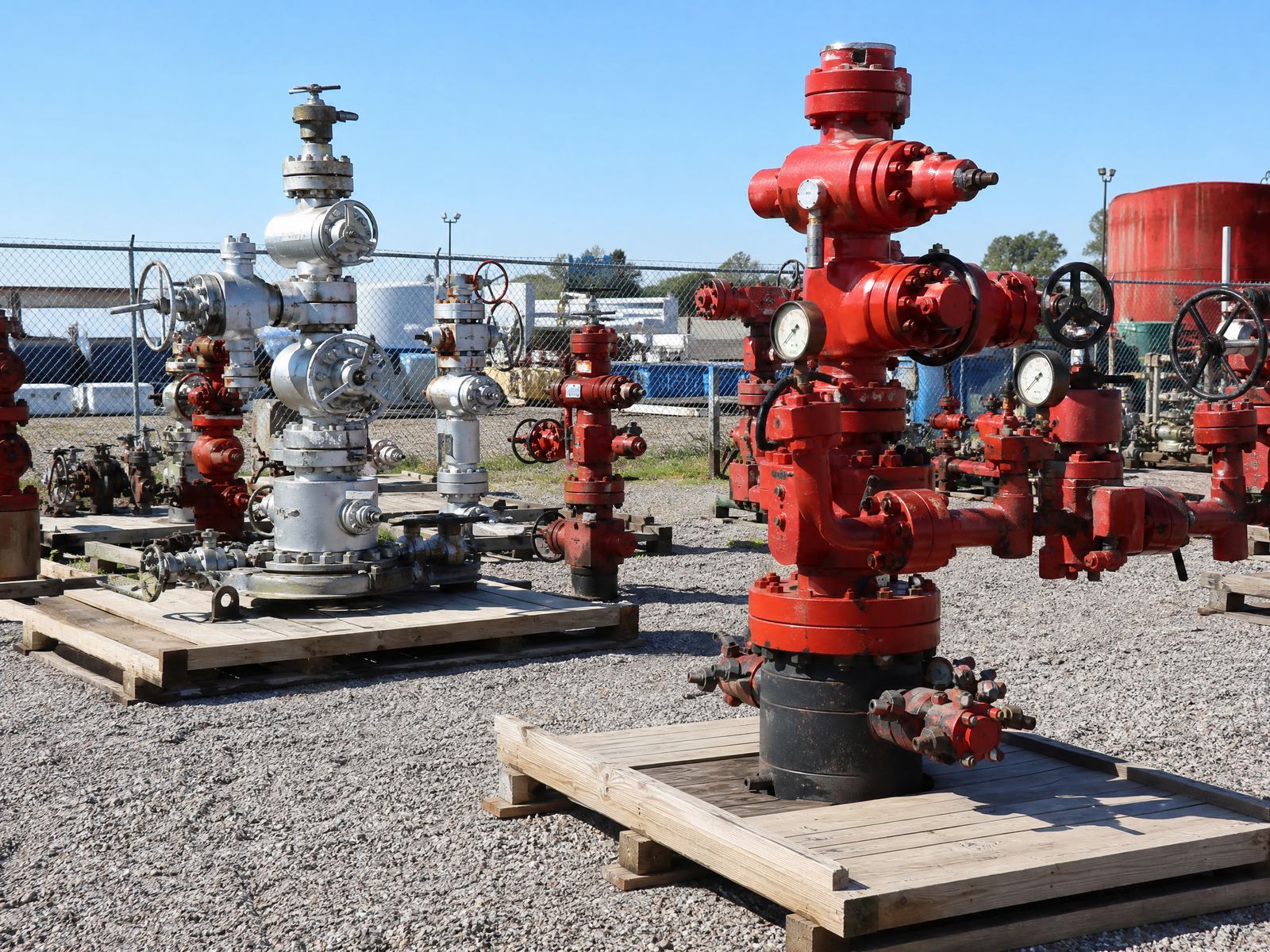 Wellhead christmas tree assembly with gate valves and chokes
